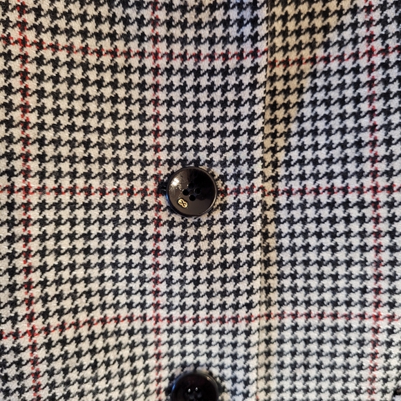 Escada Wool Cashmere Silk Blend Houndstooth Blazer - Size 40 - Picture 4 of 11